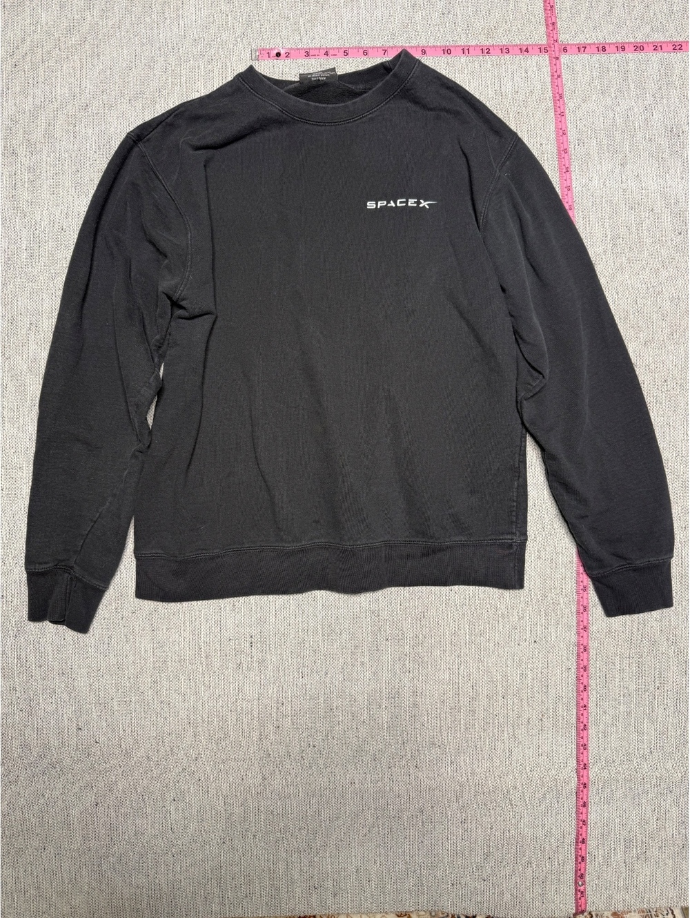 SpaceX Black Crewneck Sweatshirt Size Large